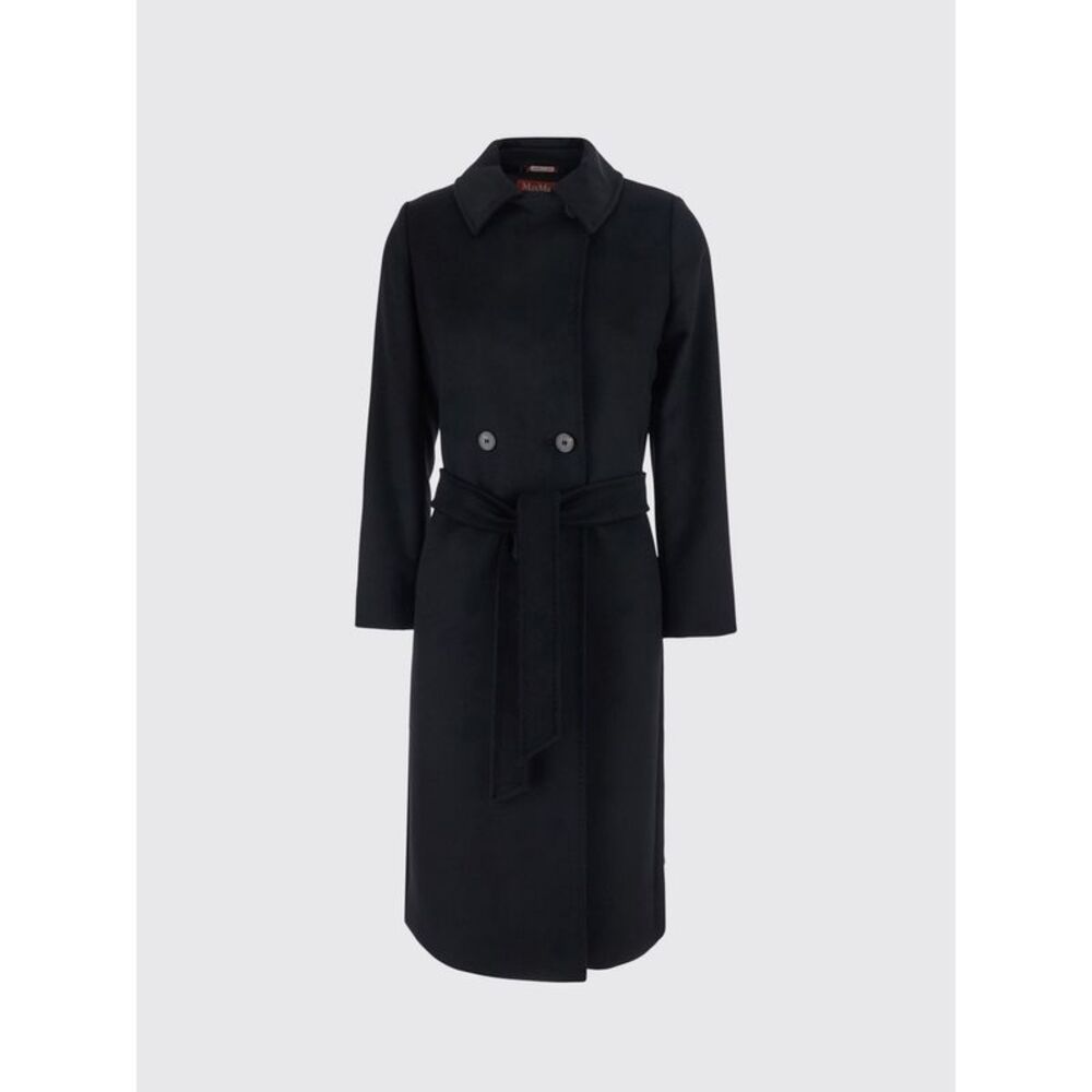 Max Mara Studio Coat Woman Black